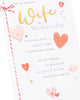 Sentimental Design Wife Valentine's Day Card