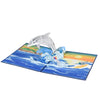 Dolphin Ocean Leap 3D Pop Up Greeting Card