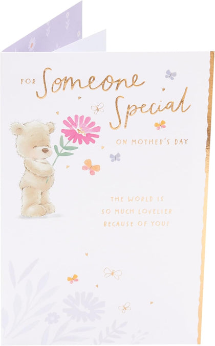 Cute Teddy Design for Someone Special Mother's Day Card 