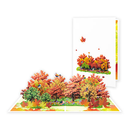 Majestic Maple Autumn Pop Up Greeting Card