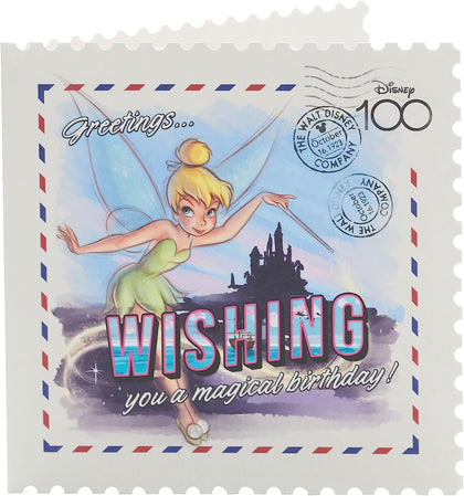 Disney Stamp Design 100 Range, With Tinker-Bell Birthday Card