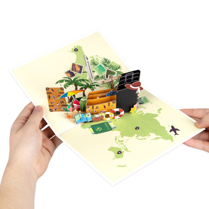 Vacation Mode 3D Travel Pop Up Card