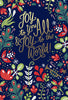 Festive Floral Design To All Chiristmas Card