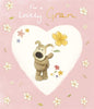 Boofle With Flower Gran Mother's Day Card