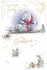 Bear On Sledge Aunty Christmas Card