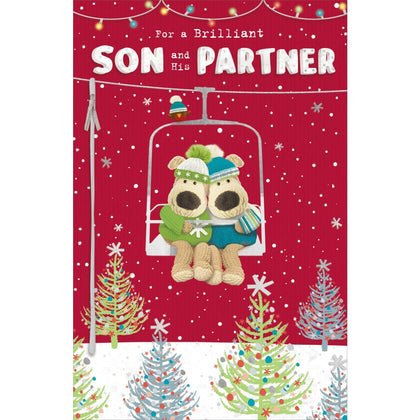 Boofles on Gondola Ride Son and His Partner Christmas Card
