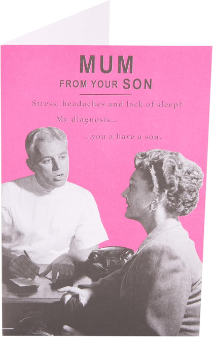 Funny Design for Mum From Your Son Mother's Day Card