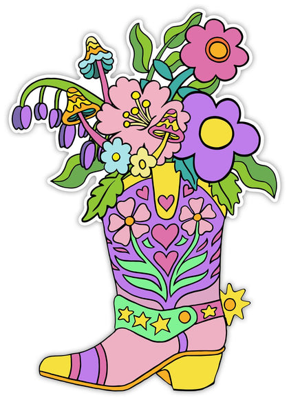 Cowboy Boot Design Open Card