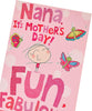 Bright Cartoon Design Nana Mother's Day Card