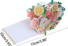 Half‑Masked Floral Bloom 3D Pop Up Greeting Card