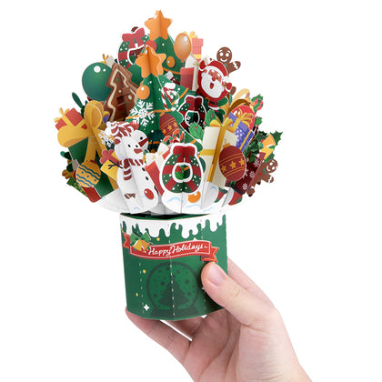 Holiday Magic Christmas Cheer Pop Up Card