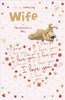 Boofle Layered Writing Wife Valentine's Day Card