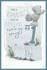 Bear Standing On No1 Father's Day Card