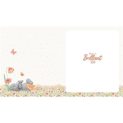 Bear Sitting In Flowers Best Ever Mum Mother's Day Card