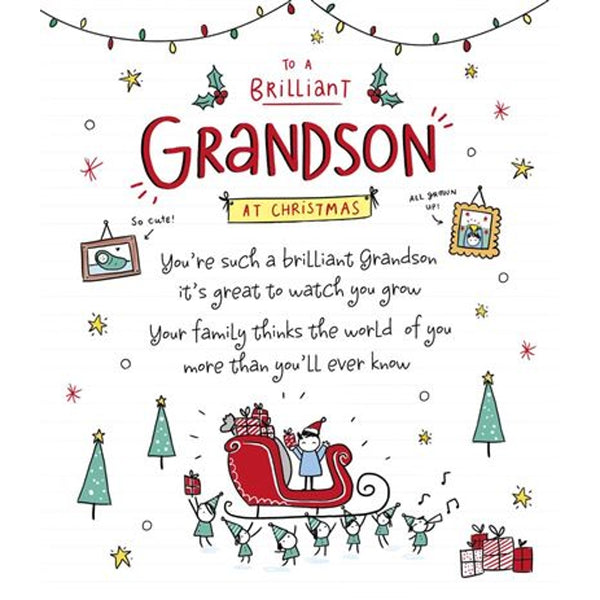 You're Terrific, Great-Grandson Holiday Card