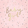 Stunning Luxury Foiled New Baby Girl Birth Congratulations Card