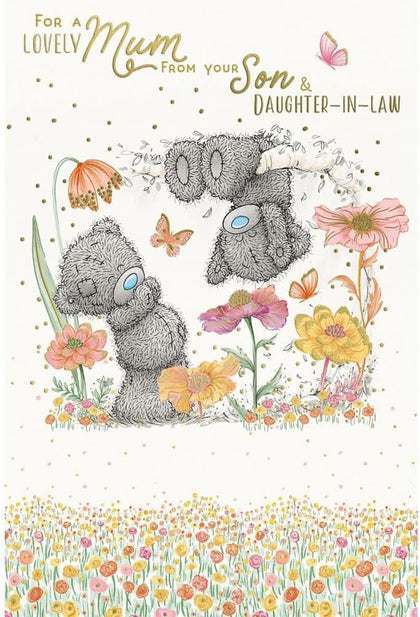 Bears Playing In Tree Lovely Mum From Son And Daughter-In-Law Mother's Day Card
