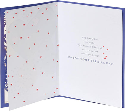 Laser Cut Design Husband Birthday Card