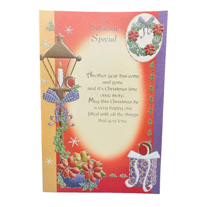 To Someone Special Sentimental Words Traditional Christmas Card 