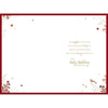 Heart Design with Floral Details Ruby 40th Wedding Anniversary Card