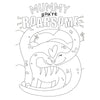 Two Dinosaurs Design Mum Mother's Day Card with Colouring Activity and Stickers