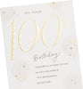 Gold Balloons Design 100th Birthday Card