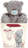 Me to You Tatty Teddy 13cm Plush Bear in a 'Thank You Mum' Bag Official Mother's Day Collection
