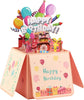 Celebration Burst 3D Pop Up Birthday Box Card