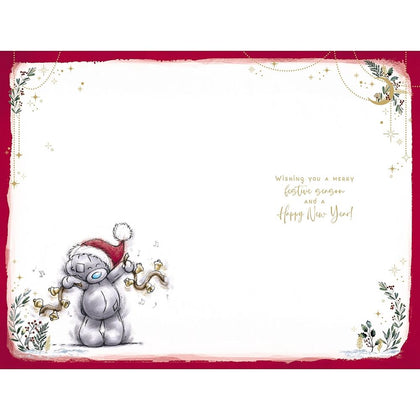 Bear On Sledge Aunty Christmas Card