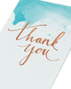 Blue Design Stylish Thank You Card