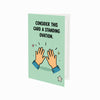 Consider This Card a Standing Ovation Well Done Open Card