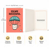 Escape Successful Retirement Congratulations Card