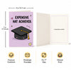 Expensive Hat Achieved Graduation Congratulations Card