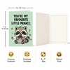 You're My Favourite Little Menace Greeting Card