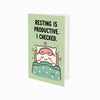 Resting is Productive I Checked Get Well Soon Card