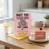 Diet Tip Try Cake Birthday Card