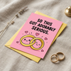 So This Got Adorably Serious Wedding Congratulations Card