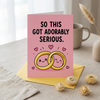 So This Got Adorably Serious Wedding Congratulations Card