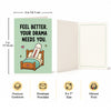 Feel Better Your Drama Needs You Get Well Soon Card