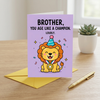 Brother You Age Like a Champion Birthday Card