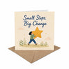 Small Steps Big Change Encouragement Card New Beginnings, Personal Growth, Motivation, Progress