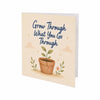 Grow Through What you Go Through Encouragement Card Personal Growth, Healing, Resilience, Hard Times