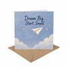 Dream Big Start Small Encouragement Card New Beginnings, Goal Setting