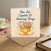 You are Capable of Amazing Things Encouragement Card Achievement, Confidence, New Job