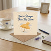 You're Stronger Than This Storm Encouragement Card Hard Times, Grief, Illness