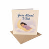 You're Allowed to Rest Encouragement Card Self Care