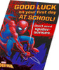 Spiderman Design Marvel First Day At School Card