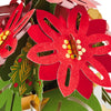 Poinsettia Flowers 3D and Pop Up Christmas Card