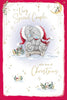 Bears On Sledge Special Couple Christmas Card