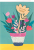 Lovely Mum Bright Potted Plant Design Mother's Day Card